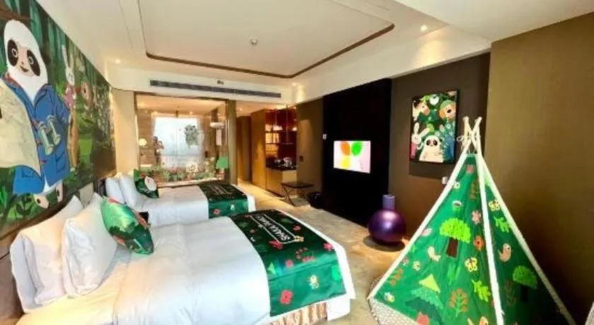 Bed in The QUBE Hotel Jingzhou