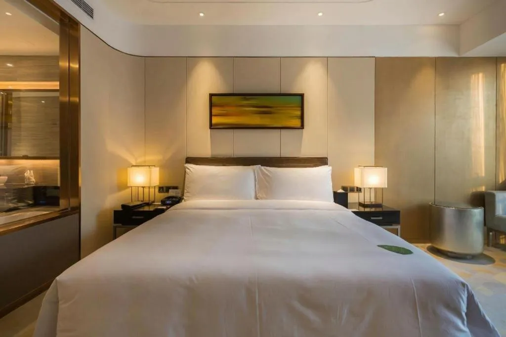 Bed in The QUBE Hotel Jingzhou