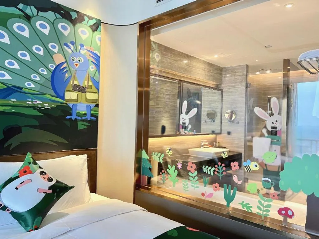 Bed in The QUBE Hotel Jingzhou