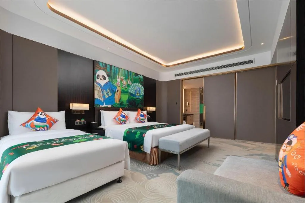 Bed in The QUBE Hotel Jingzhou