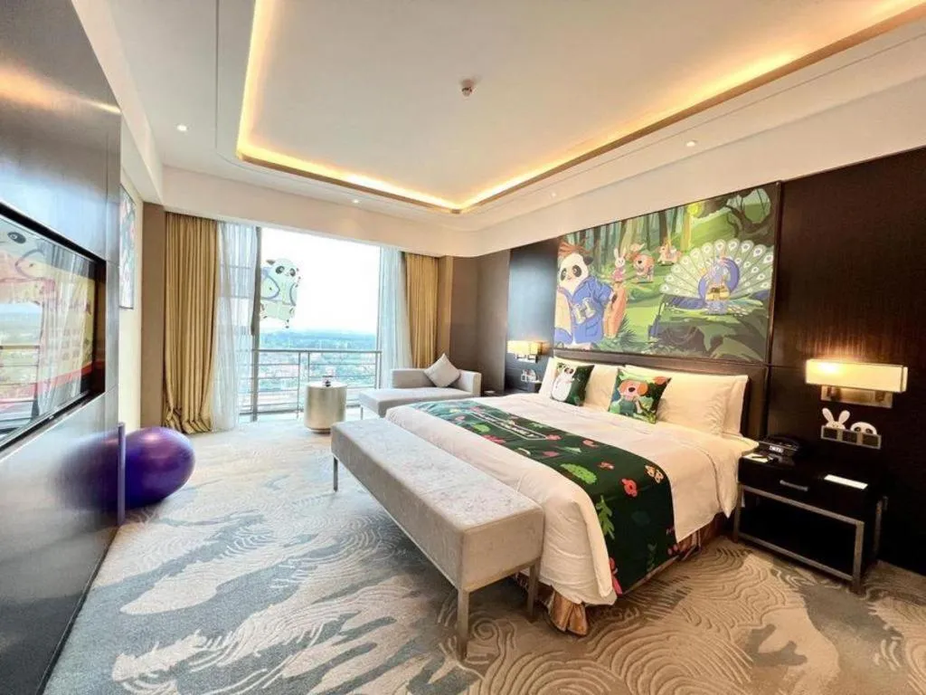 Bed in The QUBE Hotel Jingzhou
