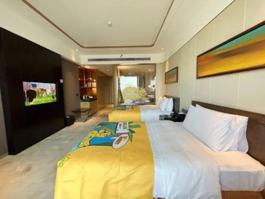 Bed in The QUBE Hotel Jingzhou