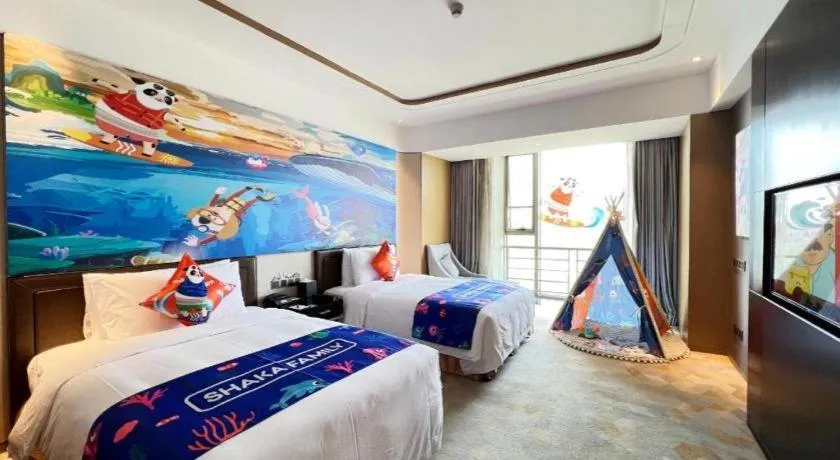 Bed in The QUBE Hotel Jingzhou