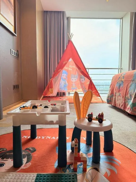 Bed in The QUBE Hotel Jingzhou