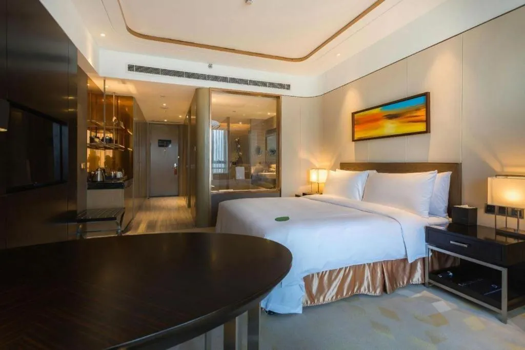 Bed in The QUBE Hotel Jingzhou