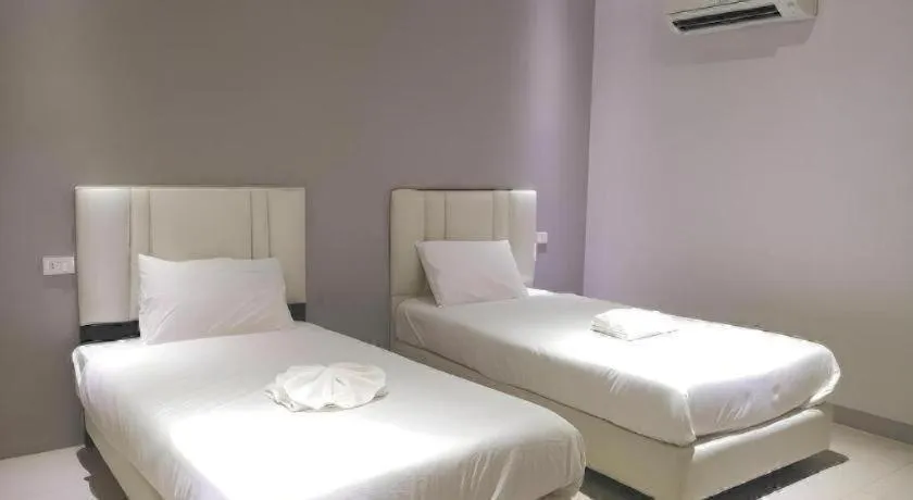 Bed in River Residence Saraburi Hotel
