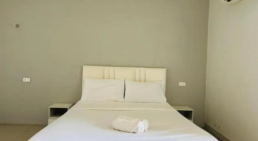 Bed in River Residence Saraburi Hotel