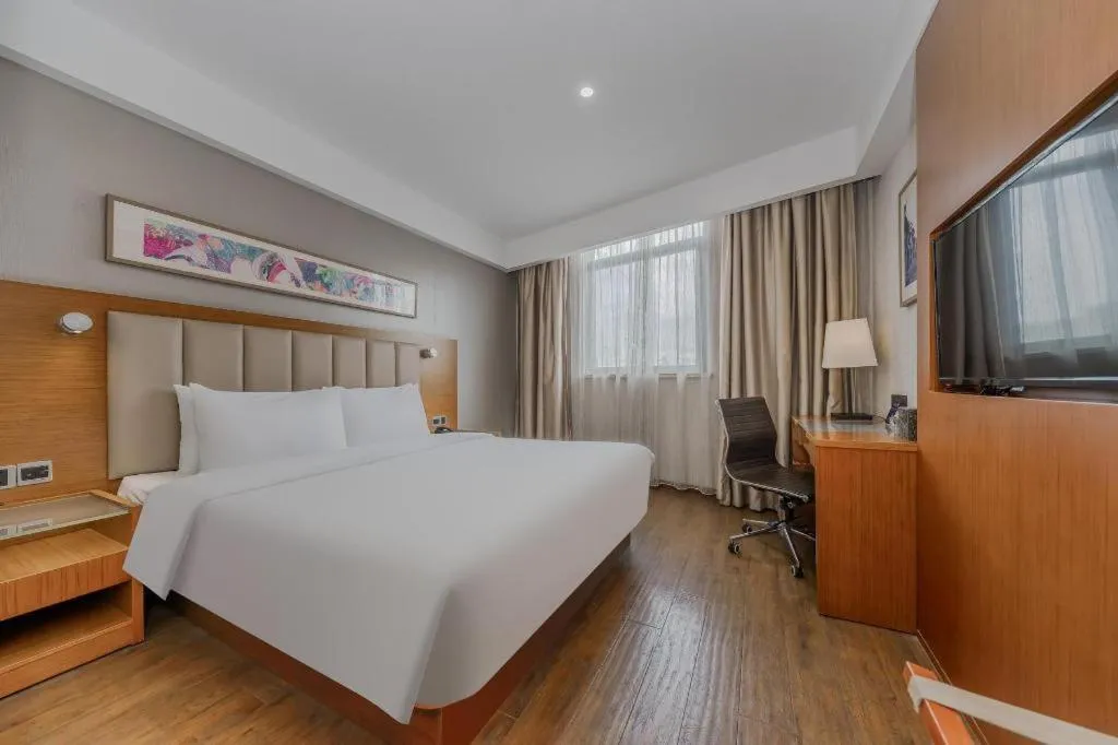 Bed in Yitel Hotel Shanghai Hongqiao Linkong Industrial Park Songhong Road Metro Station