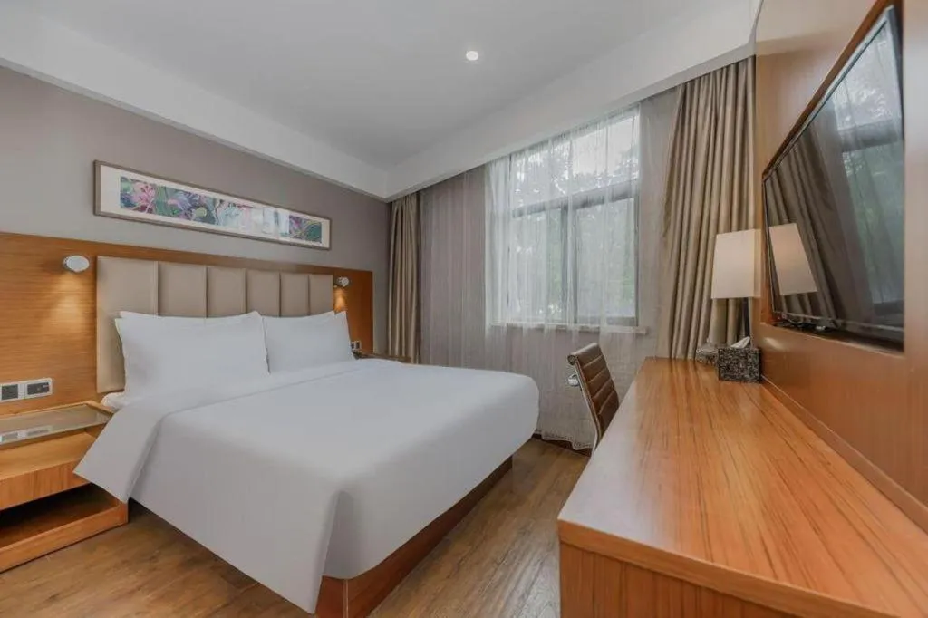 Bed in Yitel Hotel Shanghai Hongqiao Linkong Industrial Park Songhong Road Metro Station
