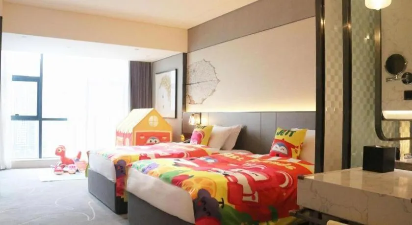 Bed in ZHONG DING HOTEL