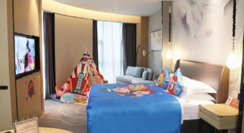 Bed in ZHONG DING HOTEL