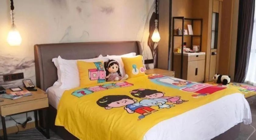 Bed in ZHONG DING HOTEL