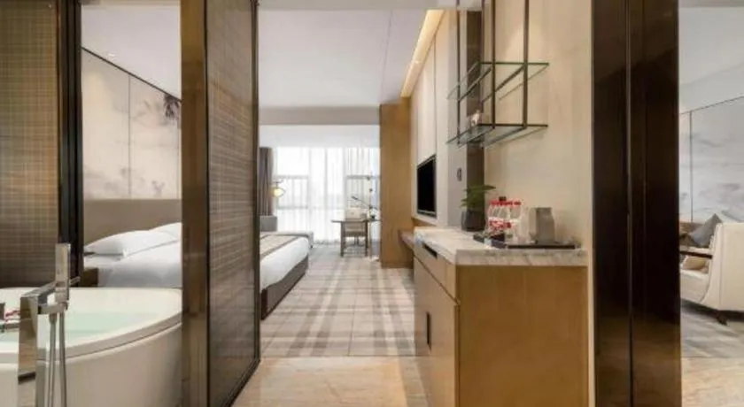 Bed in ZHONG DING HOTEL