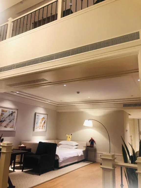 Bed in Donghai Xianhucheng Huanglong Hotel