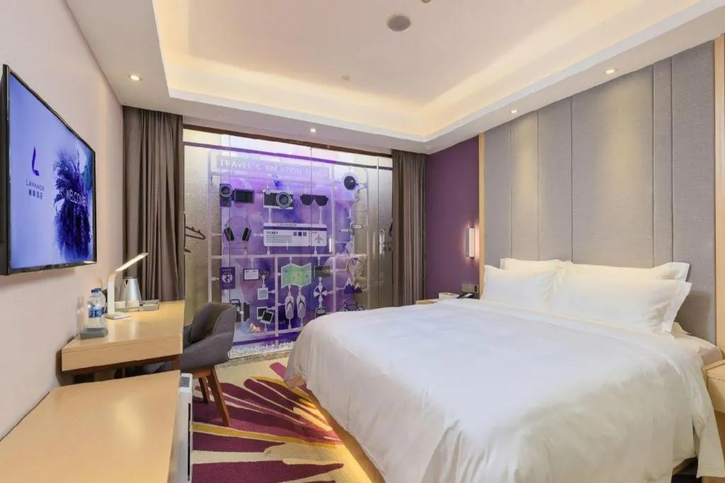 Bed in Lavande Hotels·Guangzhou Jiahe Wanggang Metro Station
