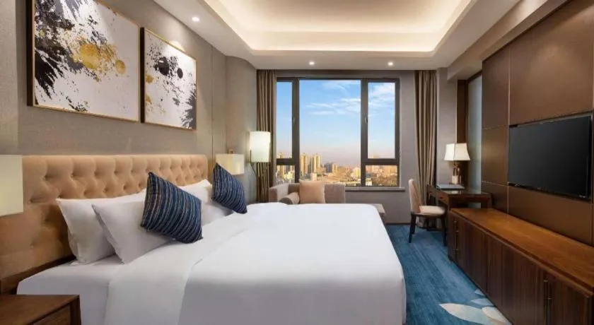 Bed in Ramada Encore by Wyndham Wuhan Caidian