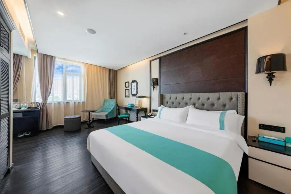 Bed in Xana Hotelle Lhasa Potala Palace Beijing Middle Road