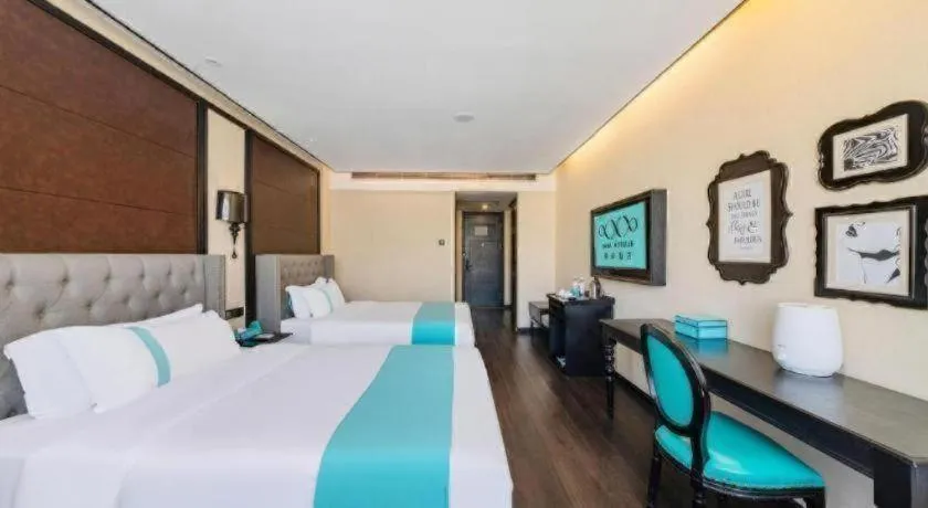 Bed in Xana Hotelle Lhasa Potala Palace Beijing Middle Road