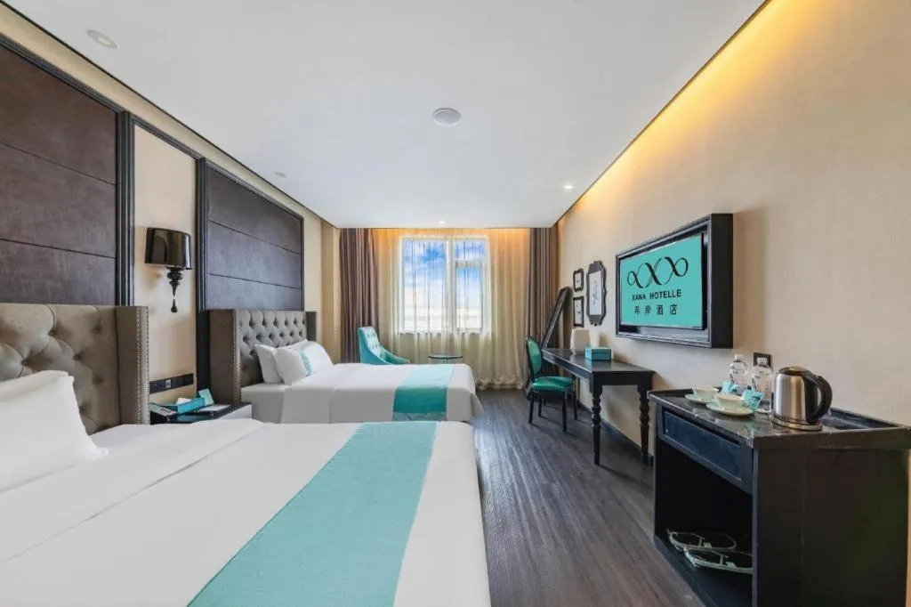 Bed in Xana Hotelle Lhasa Potala Palace Beijing Middle Road