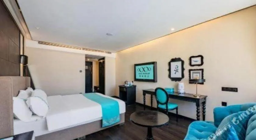 Bed in Xana Hotelle Lhasa Potala Palace Beijing Middle Road