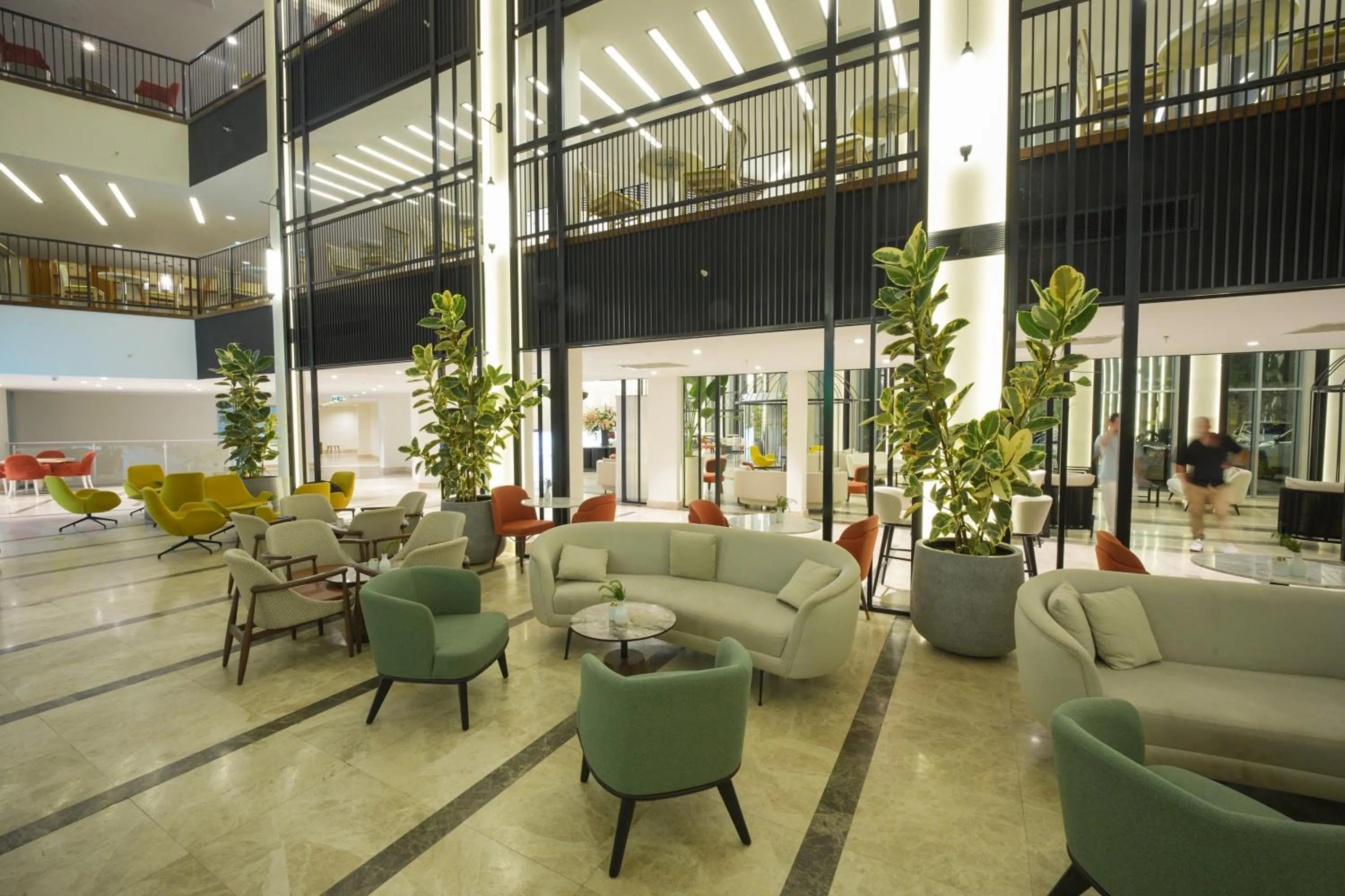 Lobby or reception in Orka Lotus Beach