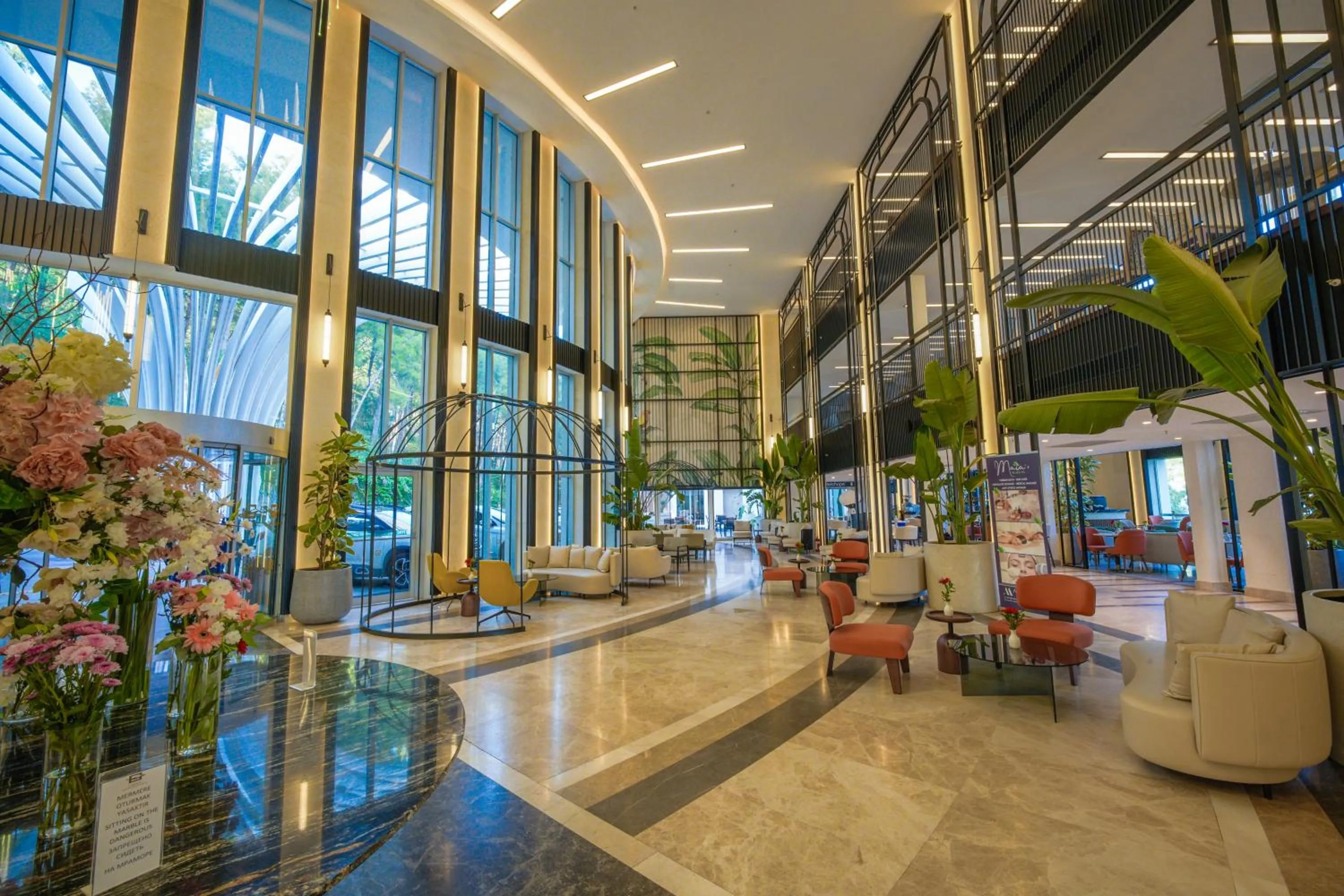 Lobby or reception in Orka Lotus Beach