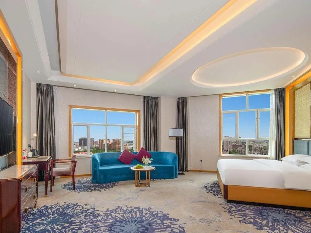 Bed in Metropolo Hotel Yining Development Zone Hanma Building