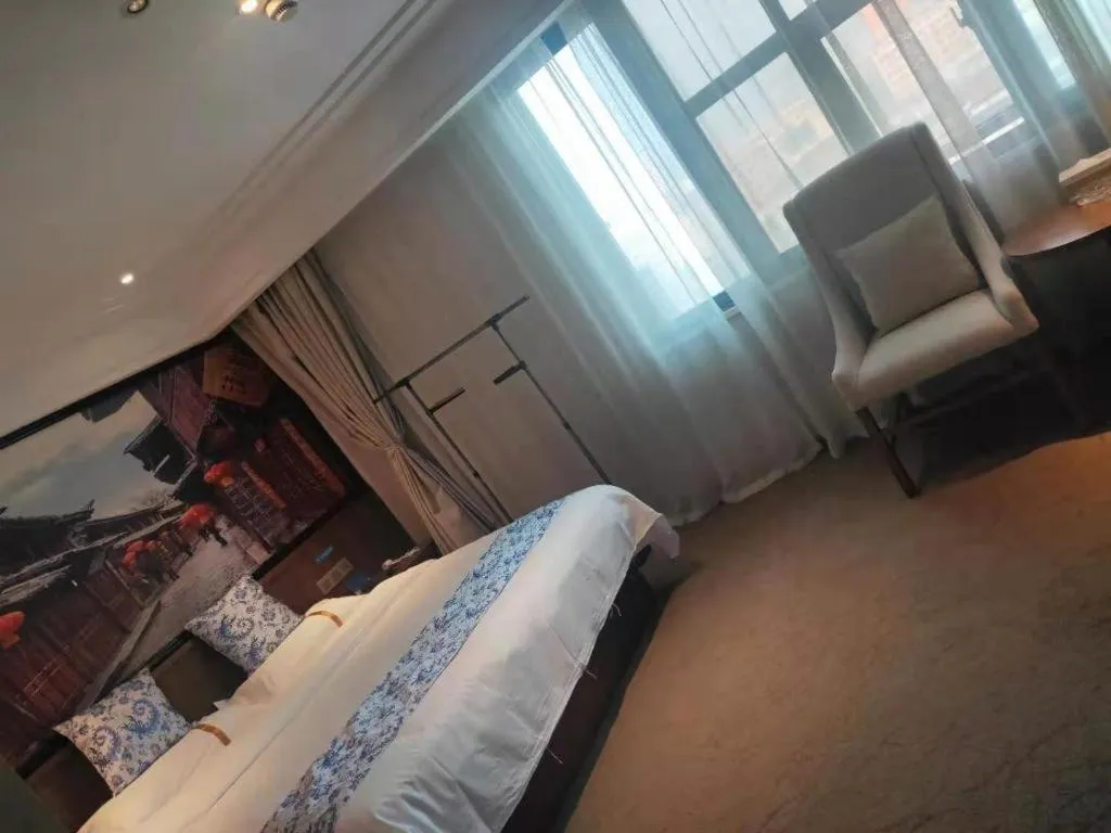 Bed in Kaibin International Hotel Jingdezhen