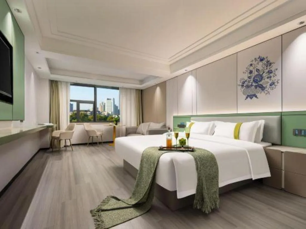 Bed in Kaibin International Hotel Jingdezhen