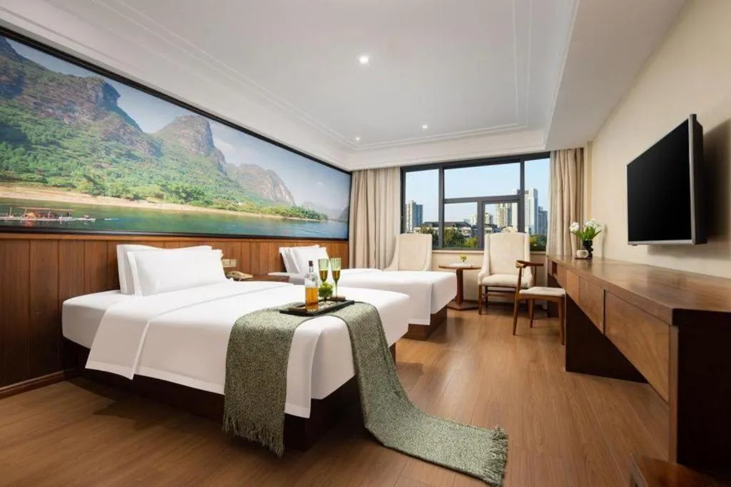 Bed in Kaibin International Hotel Jingdezhen