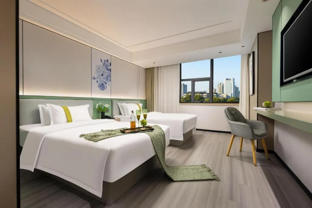 Bed in Kaibin International Hotel Jingdezhen