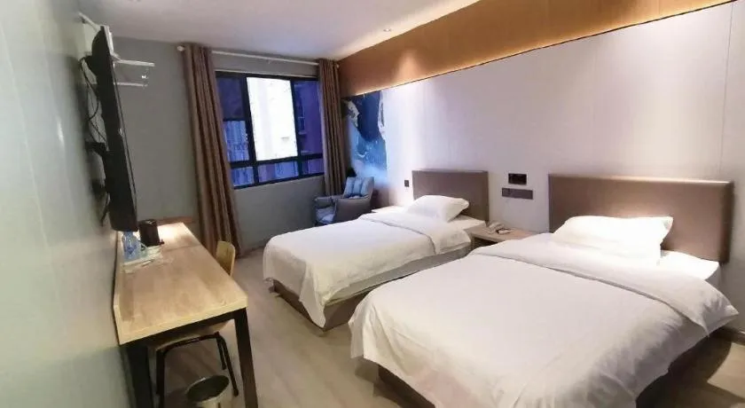 Bed in Kaibin International Hotel Jingdezhen