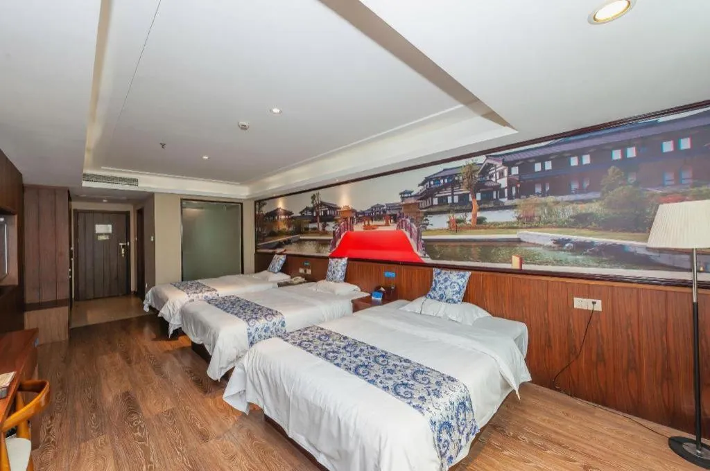 Bed in Kaibin International Hotel Jingdezhen