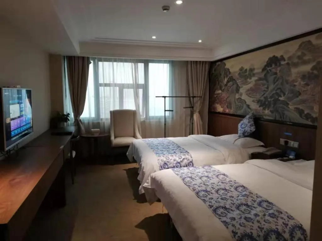 Bed in Kaibin International Hotel Jingdezhen