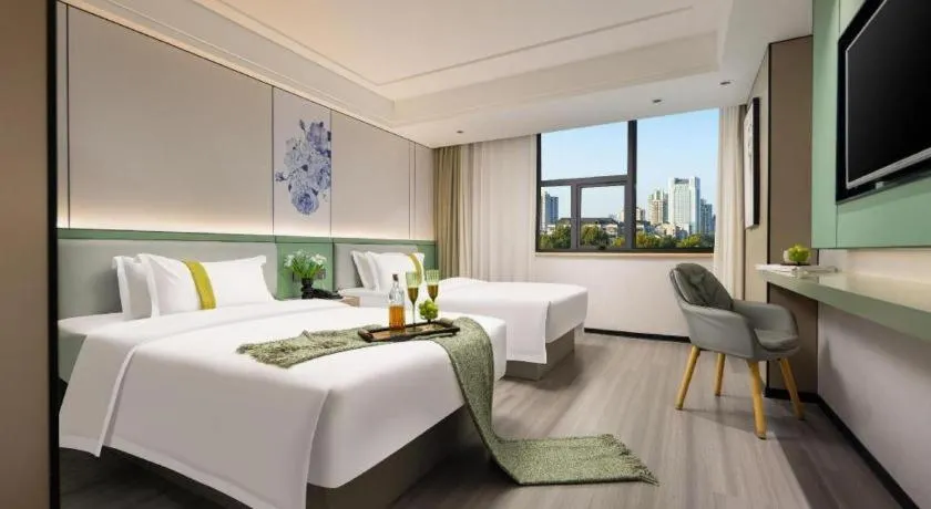 Bed in Kaibin International Hotel Jingdezhen