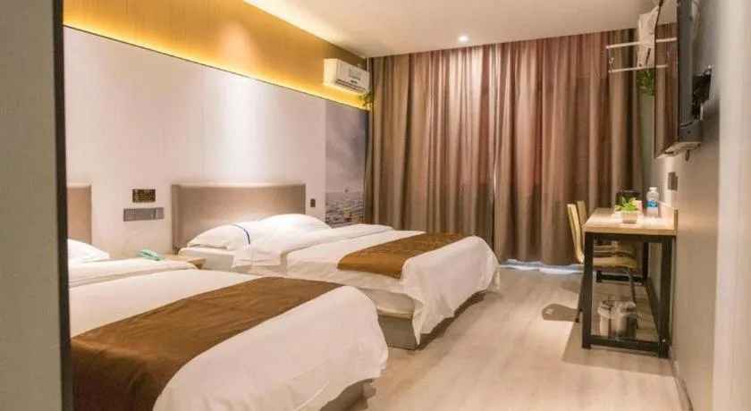 Bed in Kaibin International Hotel Jingdezhen