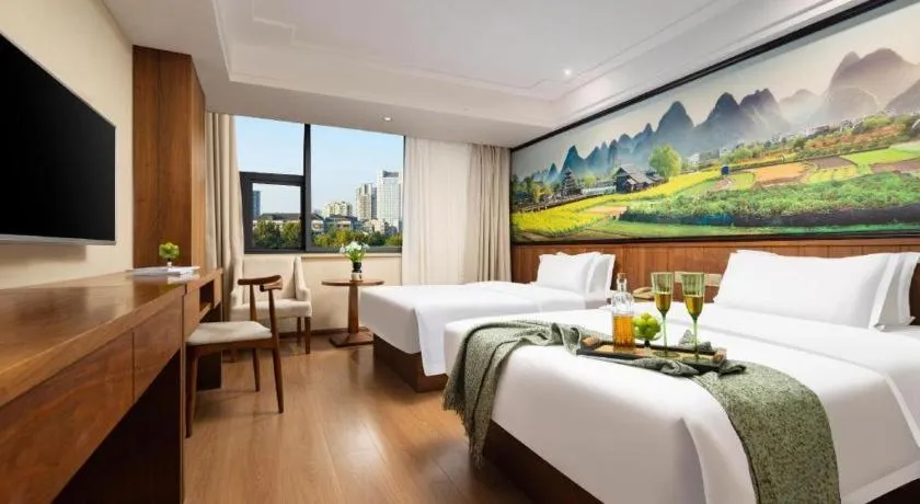 Bed in Kaibin International Hotel Jingdezhen