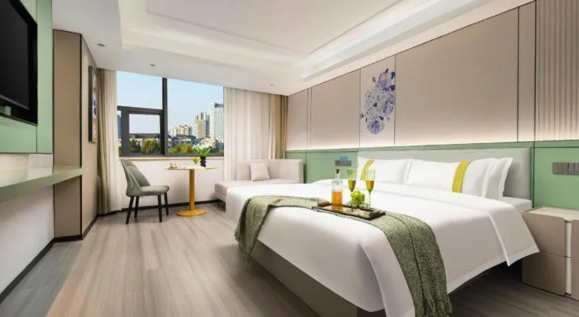 Bed in Kaibin International Hotel Jingdezhen