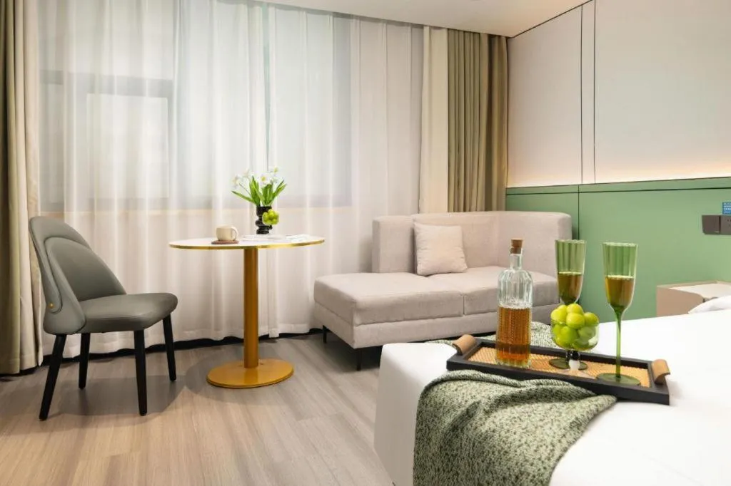 Bed in Kaibin International Hotel Jingdezhen