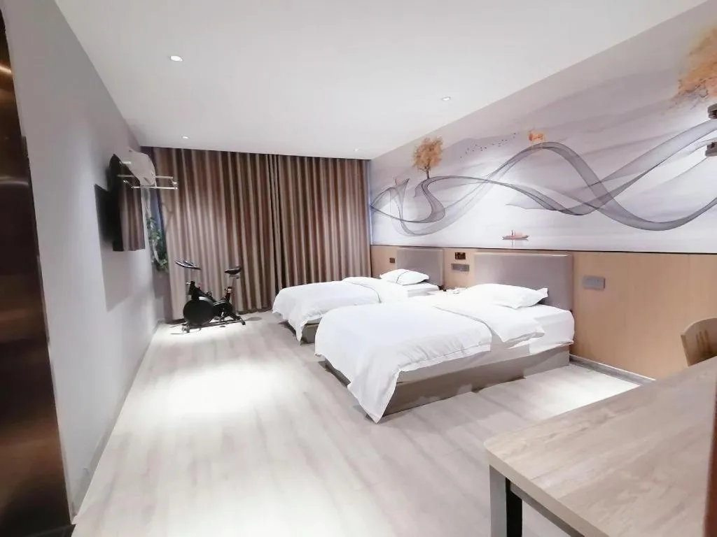 Bed in Kaibin International Hotel Jingdezhen