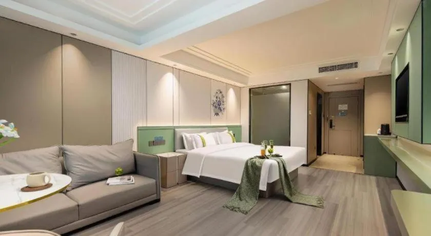 Bed in Kaibin International Hotel Jingdezhen