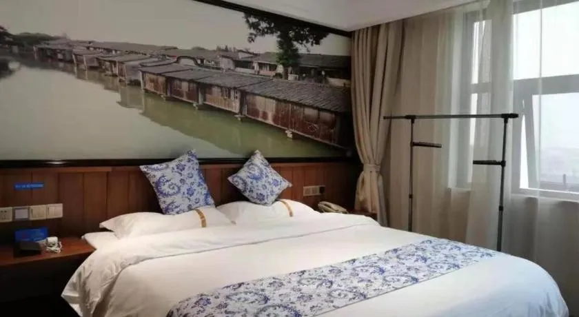 Bed in Kaibin International Hotel Jingdezhen