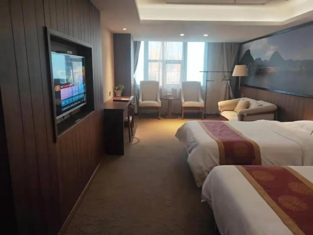 Bed in Kaibin International Hotel Jingdezhen