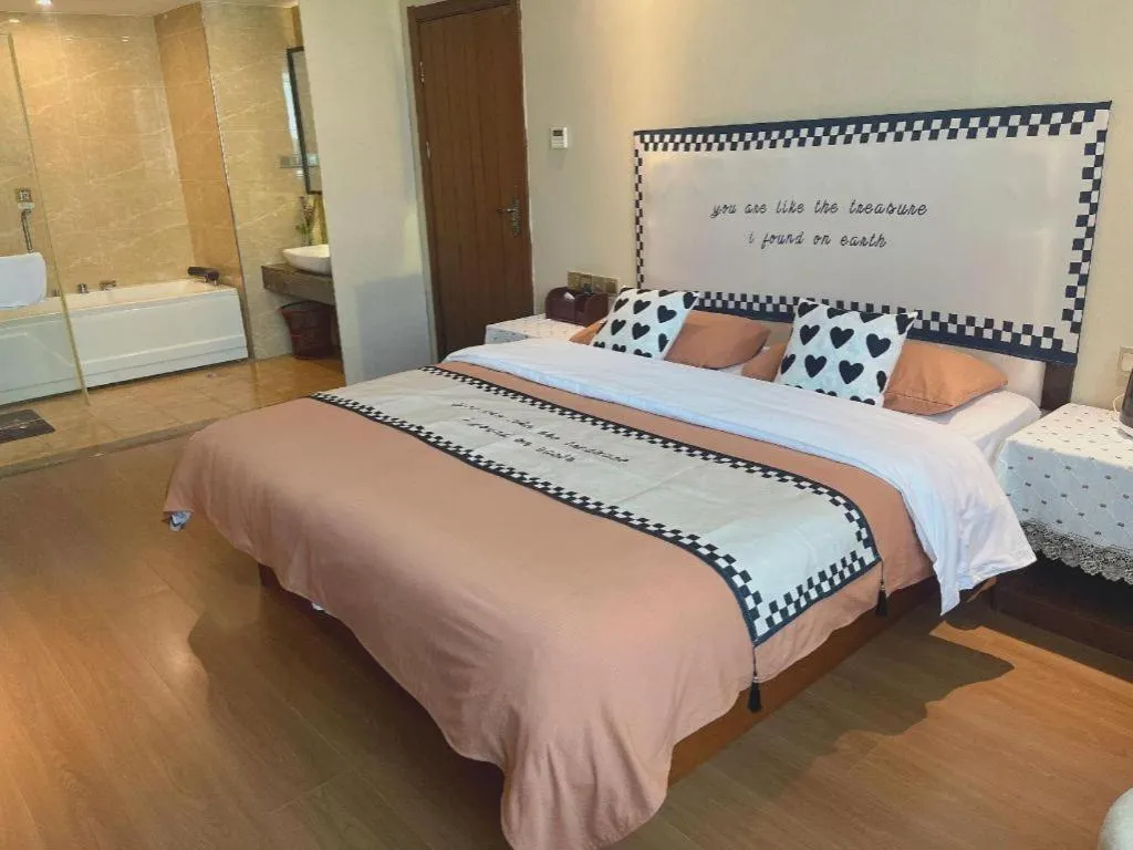 Bed in Kaibin International Hotel Jingdezhen