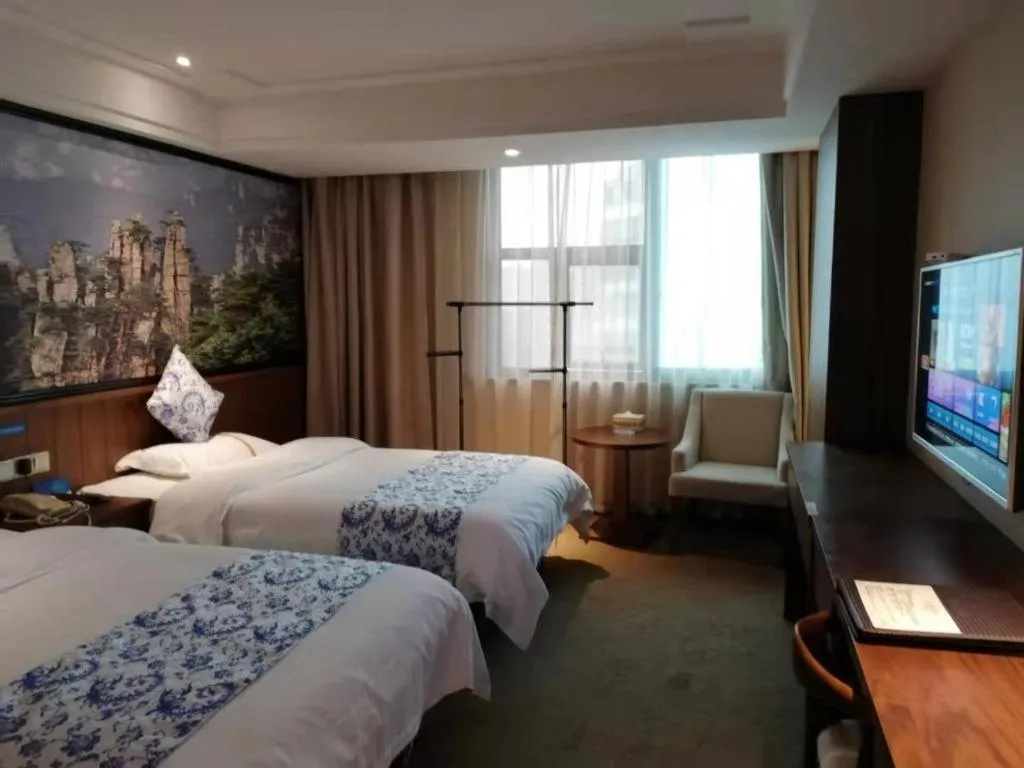 Bed in Kaibin International Hotel Jingdezhen