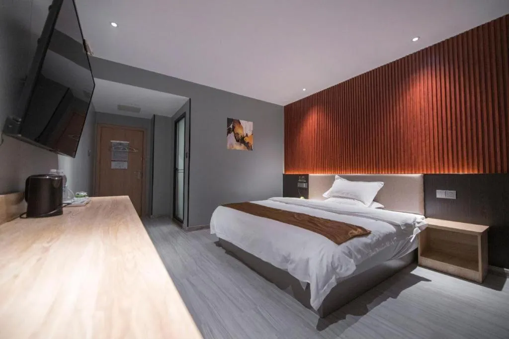 Bed in Kaibin International Hotel Jingdezhen