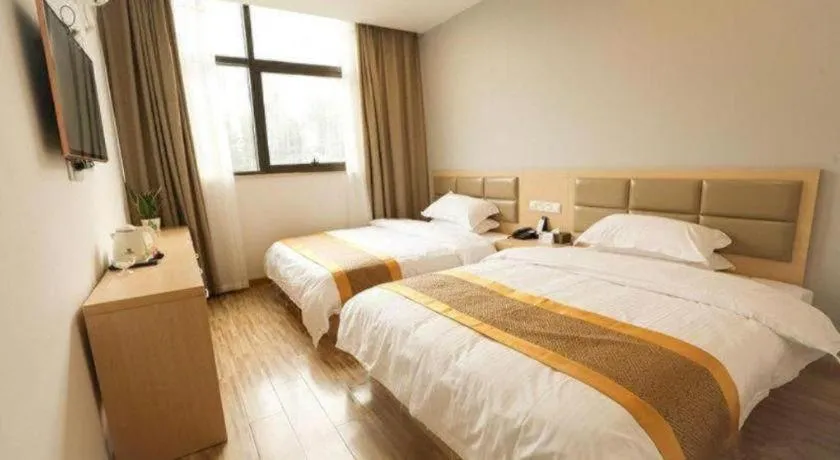 Bed in Shell Shanghai Jiading Nanxiang Town Minzhu Street Hotel