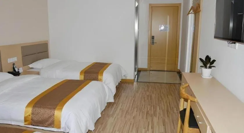 Bed in Shell Shanghai Jiading Nanxiang Town Minzhu Street Hotel