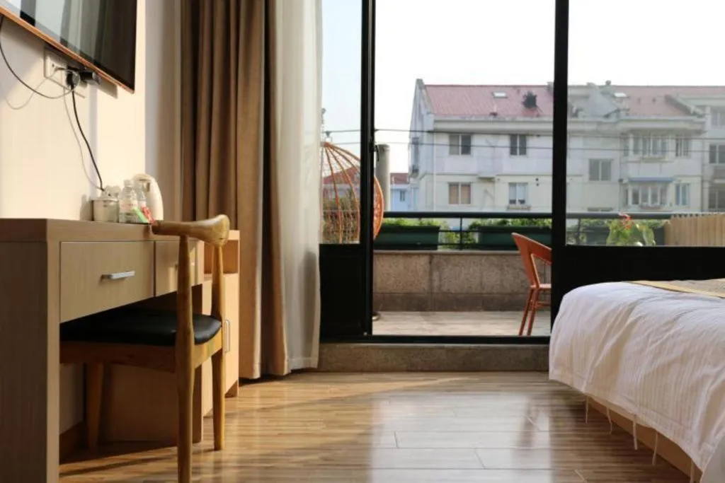 Bed in Shell Shanghai Jiading Nanxiang Town Minzhu Street Hotel