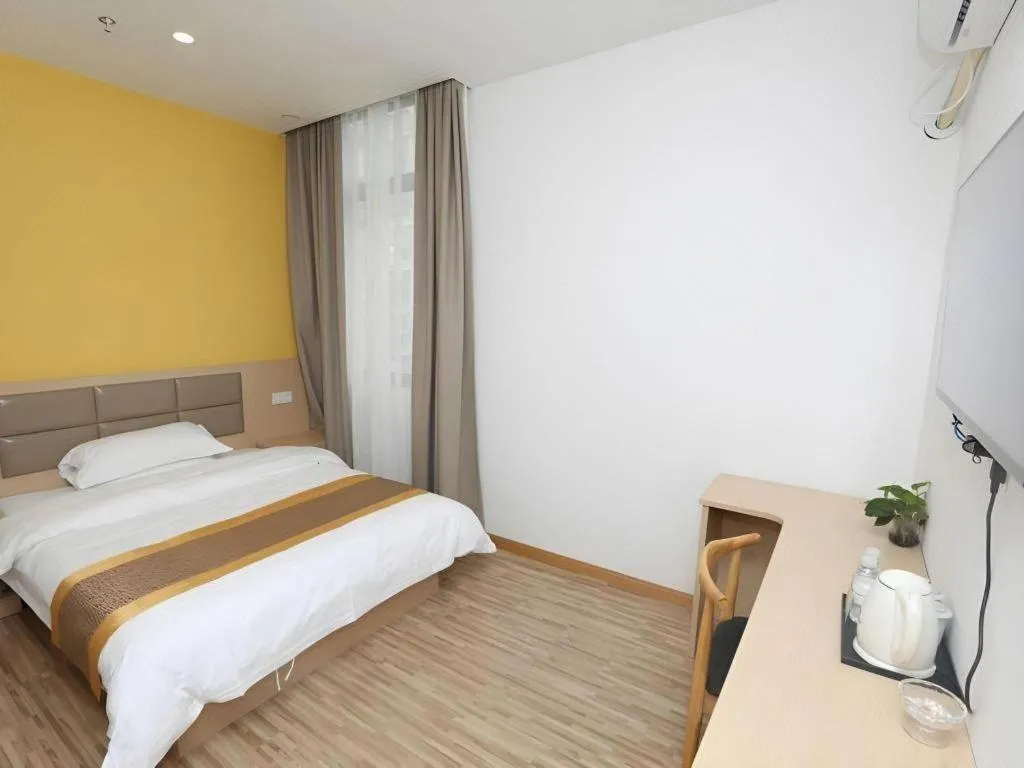 Bed in Shell Shanghai Jiading Nanxiang Town Minzhu Street Hotel